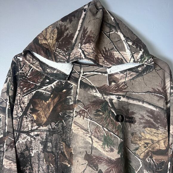 Russell Outdoors Camo Hoodie Sweatshirt Mens Size XL Hunting Workwear Pullover - Picture 7 of 11